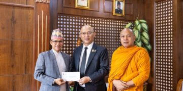 Thailand, Wat Thai Lumbini Donate Rs 1 Million to Nepal Flood, Landslide Relief
