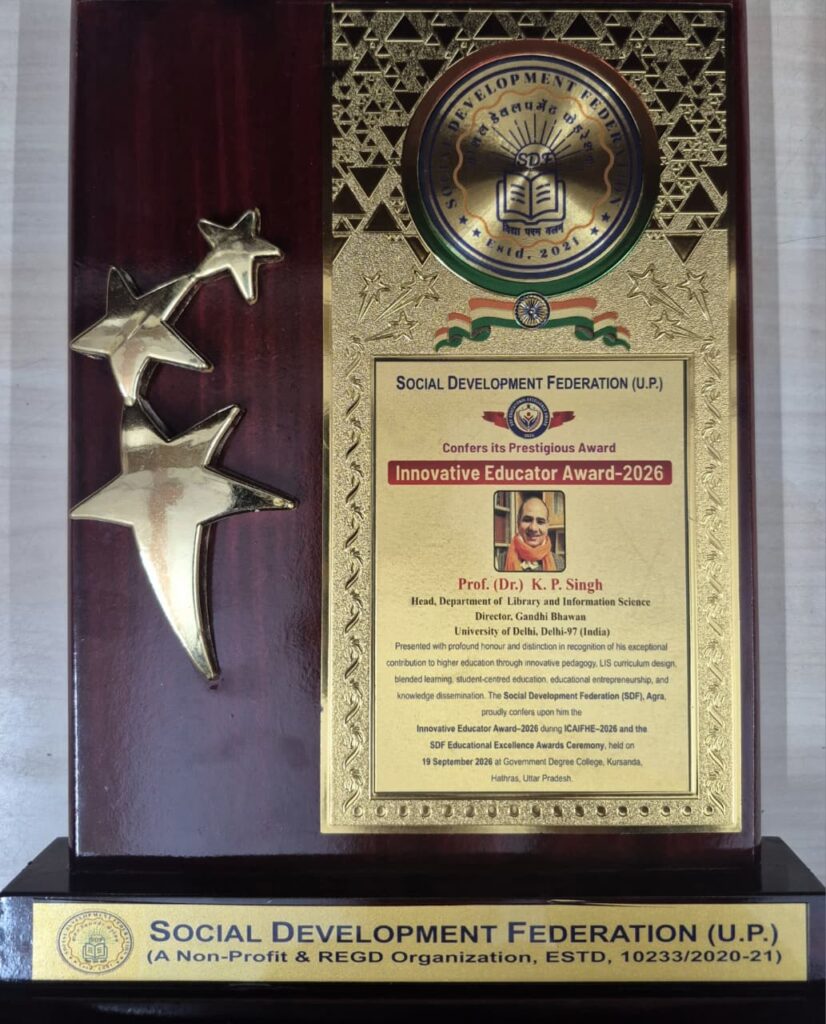 India: DU Professor K.P. Singh Honoured with Innovative Educator Award–2026 for Transformative Academic Leadership 2 WhatsApp Image 2026 09 20 at 10.15.44 PM 1 1