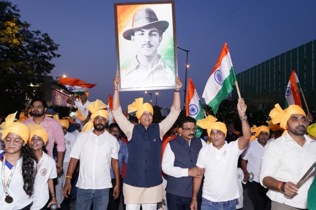 ‘Vande Mataram’ Echoes from Parliament Street as Thousands Join Bhagat Singh Walkathon 2 WhatsApp Image 2026 09 27 at 8.51.57 PM