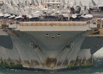 After Months In Hormuz, USS Abraham Lincoln Limps Into Port Covered In Rust