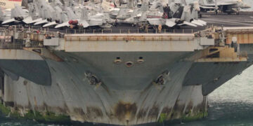 After Months In Hormuz, USS Abraham Lincoln Limps Into Port Covered In Rust