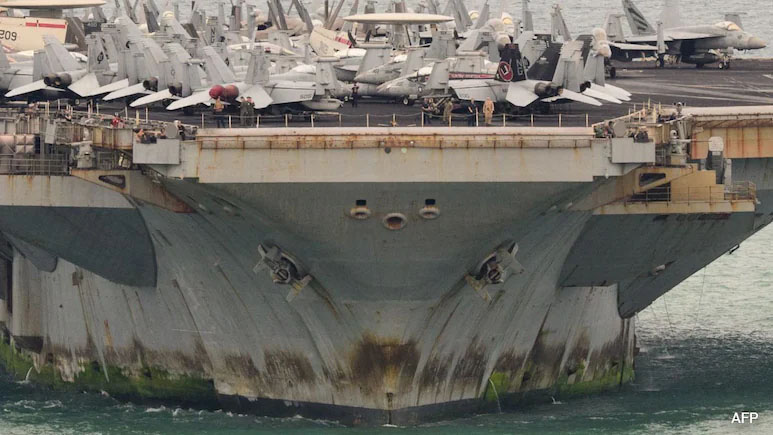 After Months In Hormuz, USS Abraham Lincoln Limps Into Port Covered In Rust
