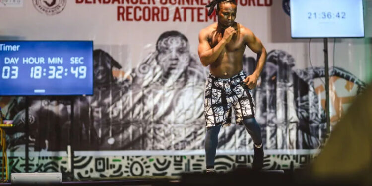Nigerian attempts to break world record by dancing non-stop for seven days 1 Nigerian attempts to break world record by dancing non-stop for seven days