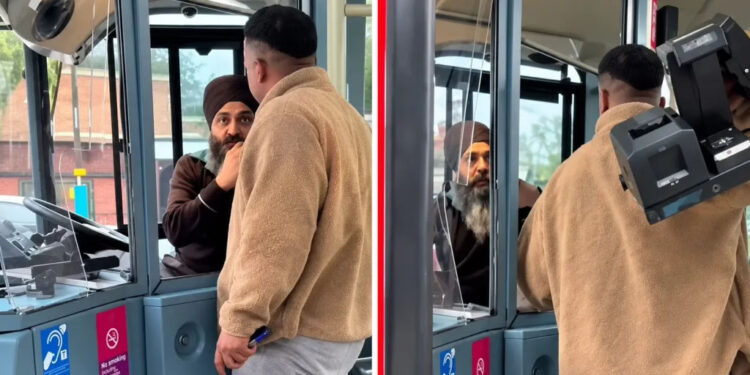 On camera: Sikh driver assaulted, beard pulled before bus hijacked in UK 1 On camera: Sikh driver assaulted, beard pulled before bus hijacked in UK