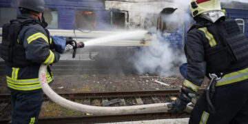 Minutes After Boris Johnson Leaves, Russian Drone Hits Train Near Ukraine
