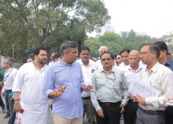 Government on Wheels: PWD Minister Parvesh Sahib Singh Orders Road Repairs, New Lights Under Rani Jhansi Flyover 4 Government on Wheels: PWD Minister Parvesh Sahib Singh Orders Road Repairs, New Lights Under Rani Jhansi Flyover