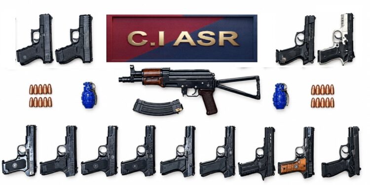 Father-Son Duo Among Five Held With Assault Rifle, Grenades and 13 Pistols in Amritsar