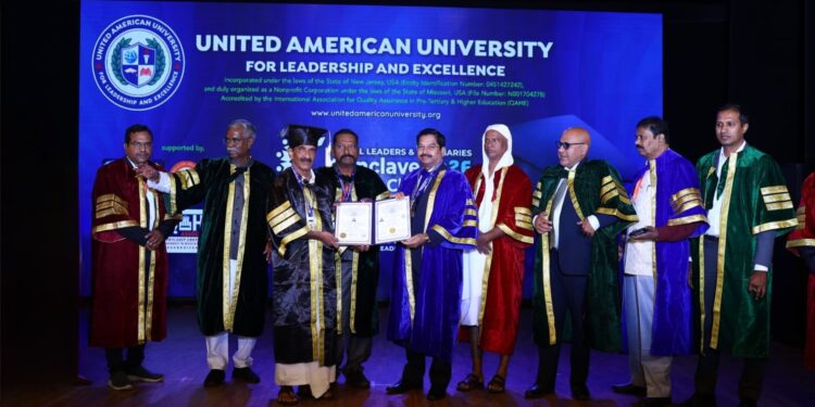 India: Business Leader Dr G. S. Padmanabhan Conferred Honorary Doctorate in Chennai