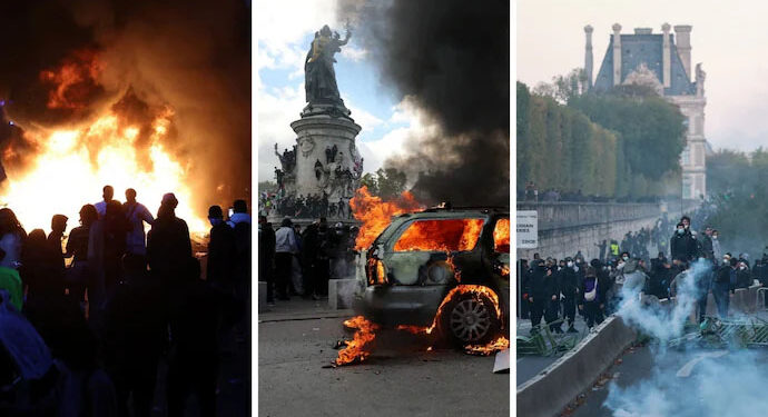 Violent clashes, looting and buildings ablaze in France as over 1,200 arrested after protests 1 Violent clashes, looting and buildings ablaze in France as over 1,200 arrested after protests