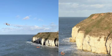 Beachgoers Stranded In Cliffside Cave Rescued By Coastguard Teams In UK
