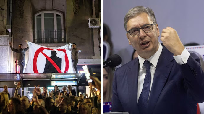 Serbia’s students take on Vucic, look to end 14-year rule in snap elections